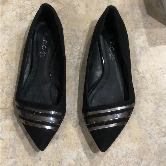 aldo black flats